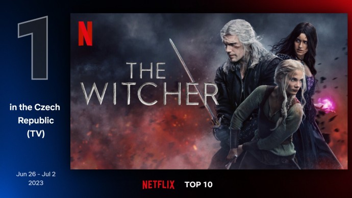 Netflix TOP 10 za 26. týden - a vítězem je Zaklínač, na kterého nikdo nekouká